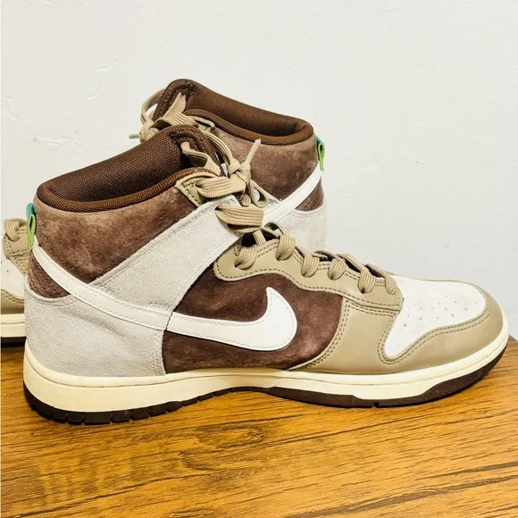 Nike Dunk High Light Chocolate DH5348-100 Men Size 9.5